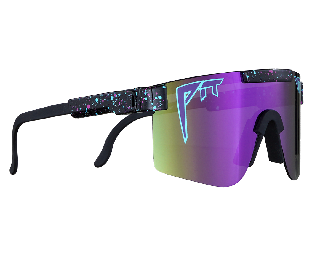 Purple and black sunglasses on sale